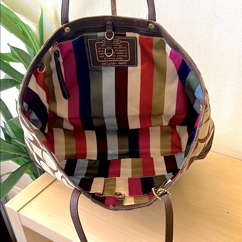 Coach Signature Legacy Lining Tote Bag 11099 Vintage 65th Anniversary